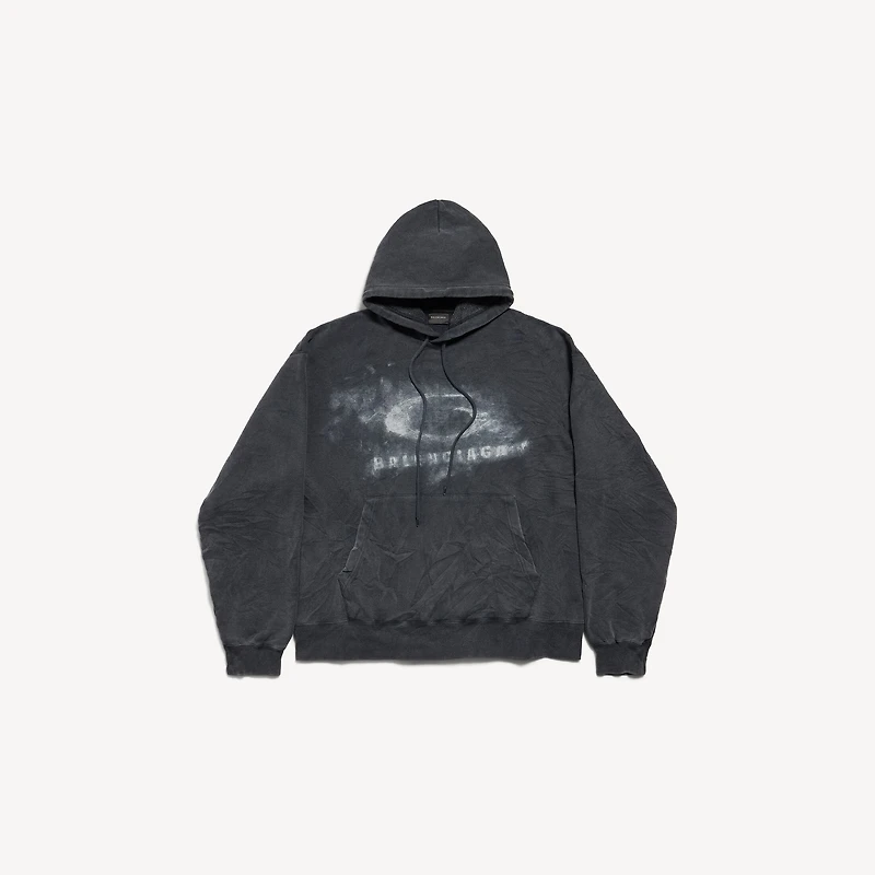 washed crayon loop oversized hoodie
