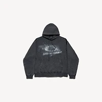 washed crayon loop oversized hoodie