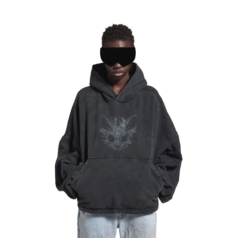 kittycat cropped hoodie