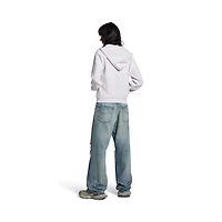 balenciaga back zip-up hoodie regular fit