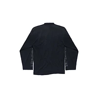 transparent tape shifted oversized long sleeve t-shirt
