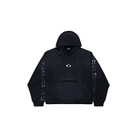 transparent tape ripped pocket hoodie