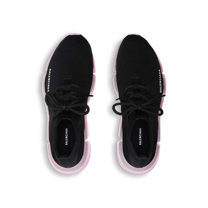 speed 2.0 lace up full clear sole recycled knit sneaker