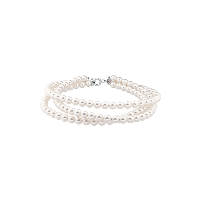 pearl 3-row choker