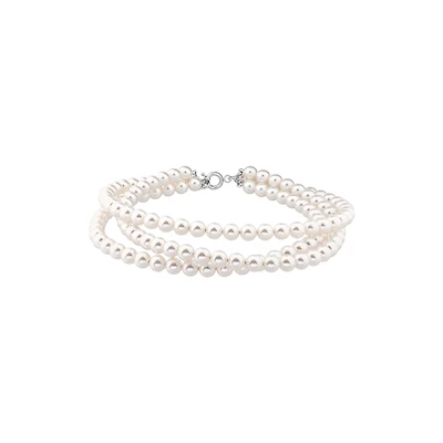 pearl 3-row choker