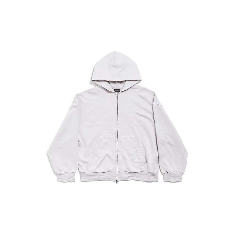 balenciaga back zip-up hoodie regular fit