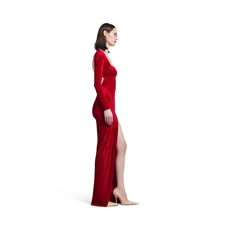draped maxi dress