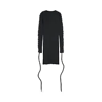 lace-up long sleeve dress