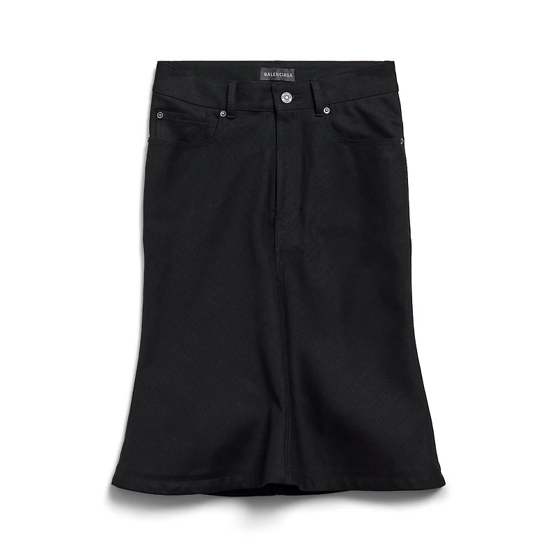 godet midi skirt