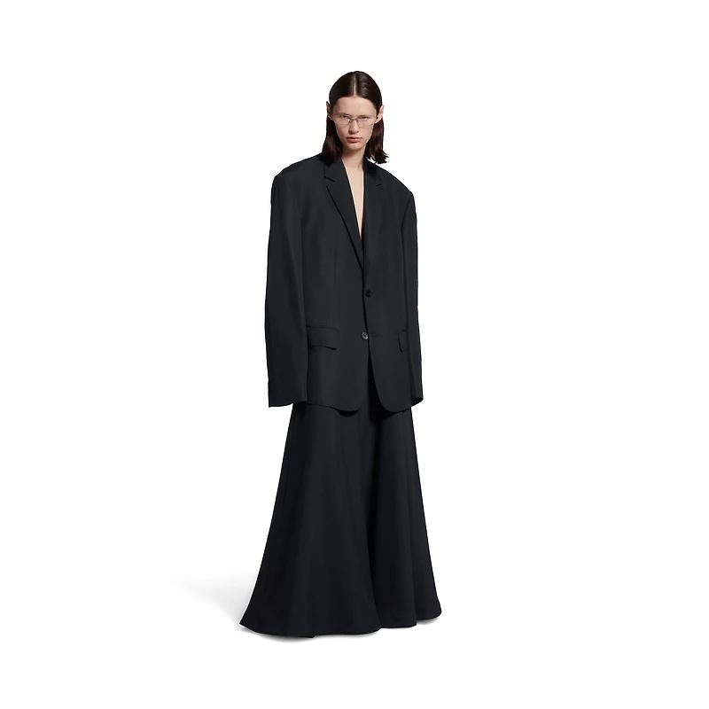 single breasted oversized tailored jacket