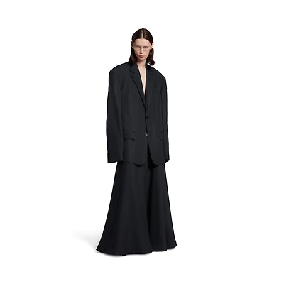 single breasted oversized tailored jacket