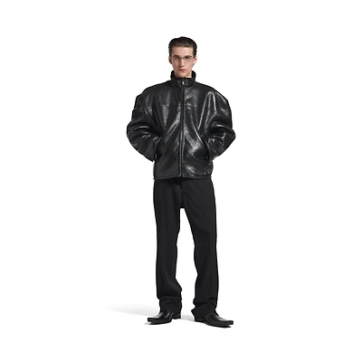 shearling zip-up jacket