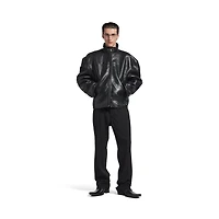 shearling zip-up jacket