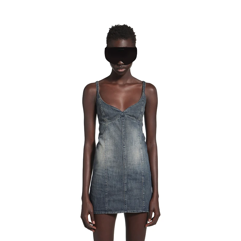 corseted mini dress