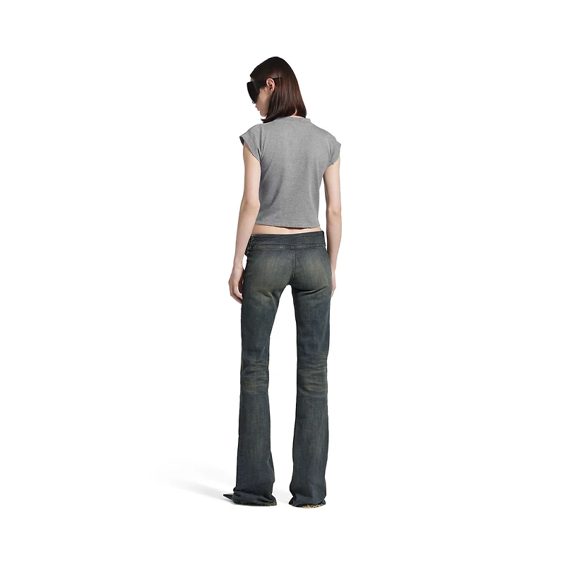 buckle bootcut pants