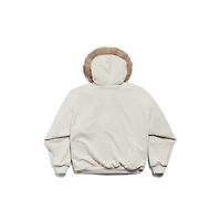 fluffy zip-up hoodie