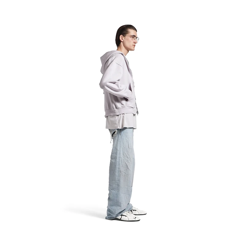 balenciaga back zip-up hoodie regular fit