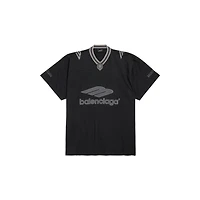 3b football v-neck t-shirt oversized