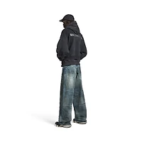 layered zip-up hoodie