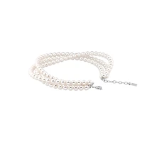 pearl 3-row choker