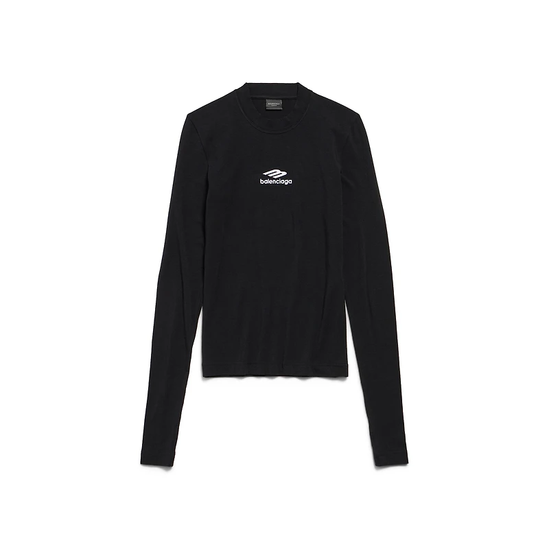 3b sports icon long sleeve fitted crewneck top