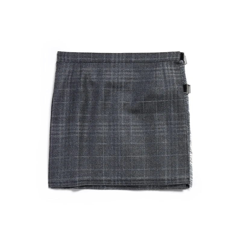 pleated mini skirt