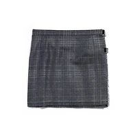 pleated mini skirt