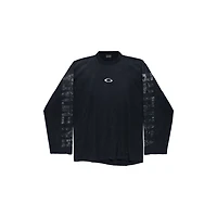 transparent tape shifted oversized long sleeve t-shirt