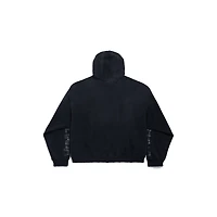 transparent tape ripped pocket hoodie