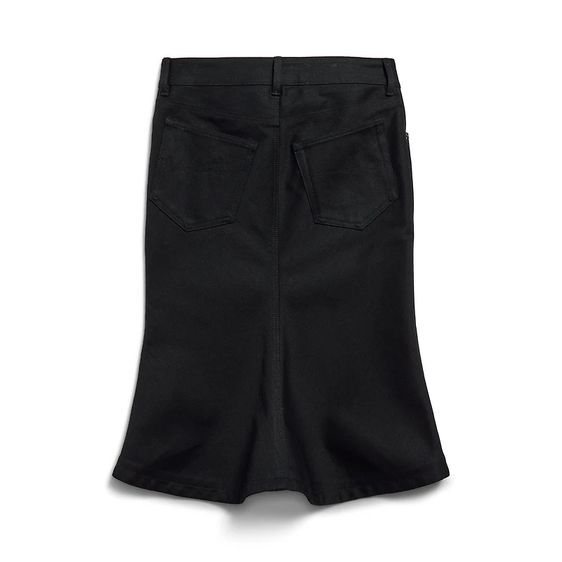godet midi skirt