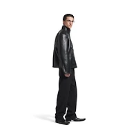 shearling zip-up jacket