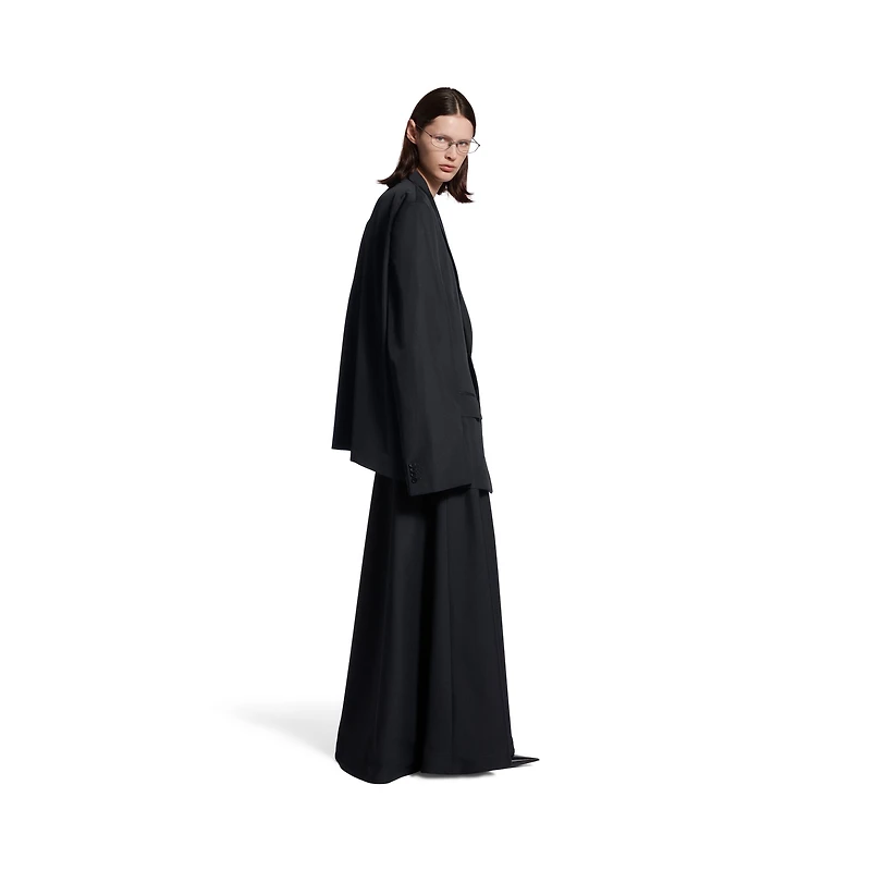 single breasted oversized tailored jacket