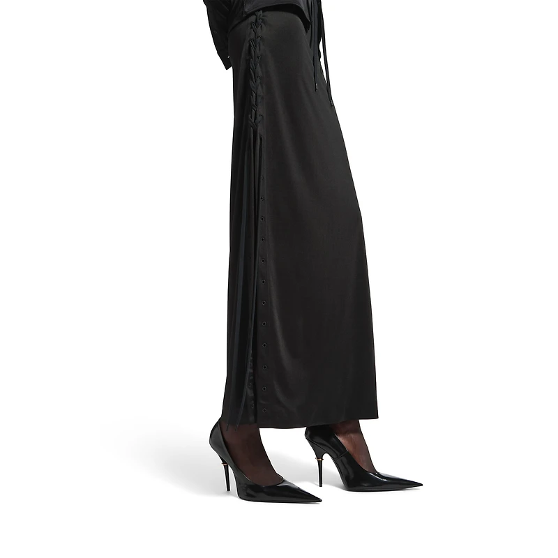 lace-up maxi  skirt