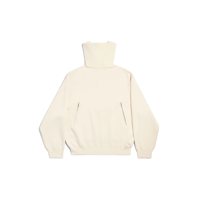 back-to-front high neck sweater