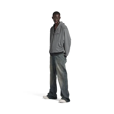 balenciaga back reversible zip-up hoodie