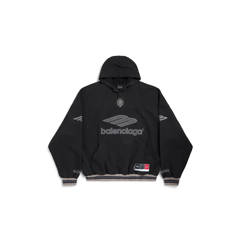 3b football polo hoodie