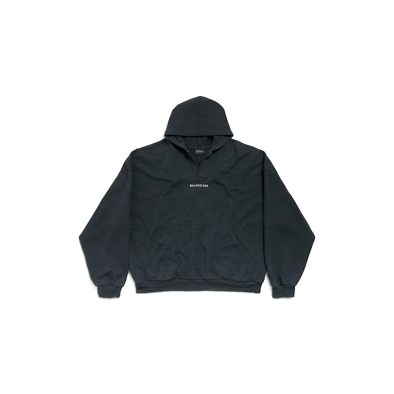 balenciaga back polo hoodie