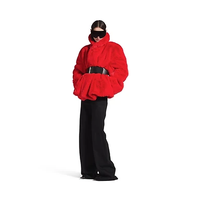 wrap animal- free fur coat