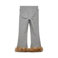 lion flared capri sweatpants