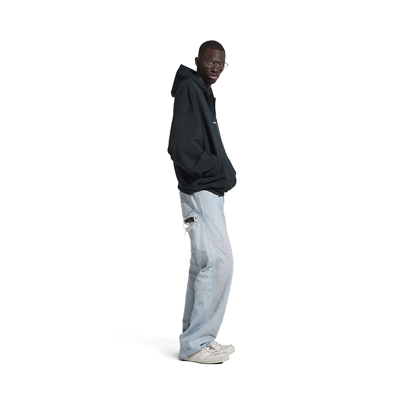 balenciaga back polo hoodie