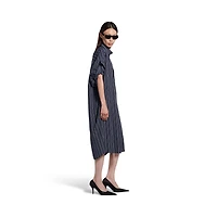 tucked sleeve shirt dress