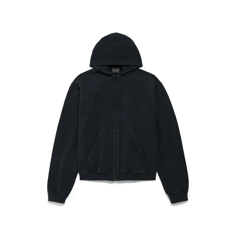 bow zip-up hoodie regular fit
