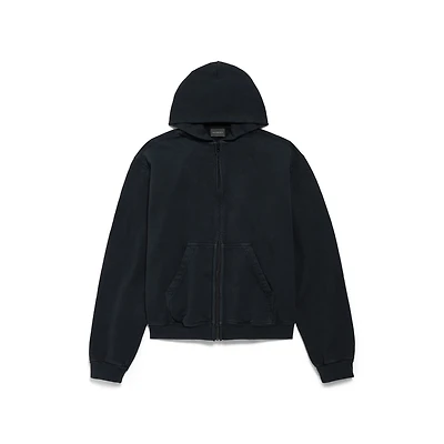 bow zip-up hoodie regular fit