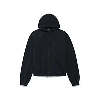 bow zip-up hoodie regular fit