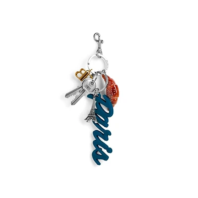 tourist paris croissant charm/keychain
