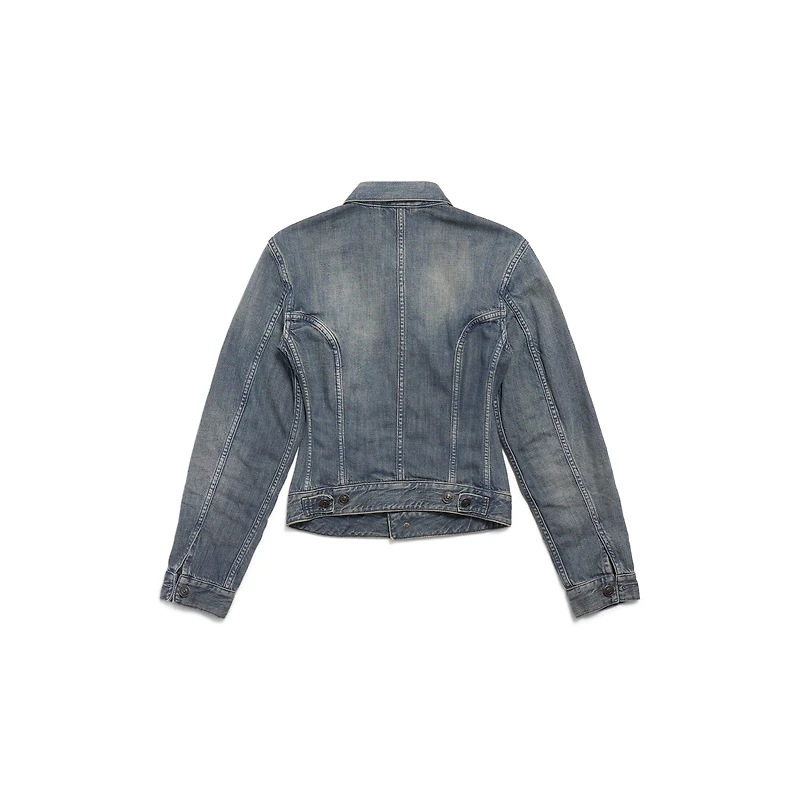 corseted denim jacket