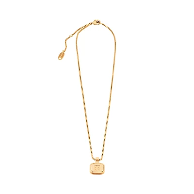 nano square long necklace