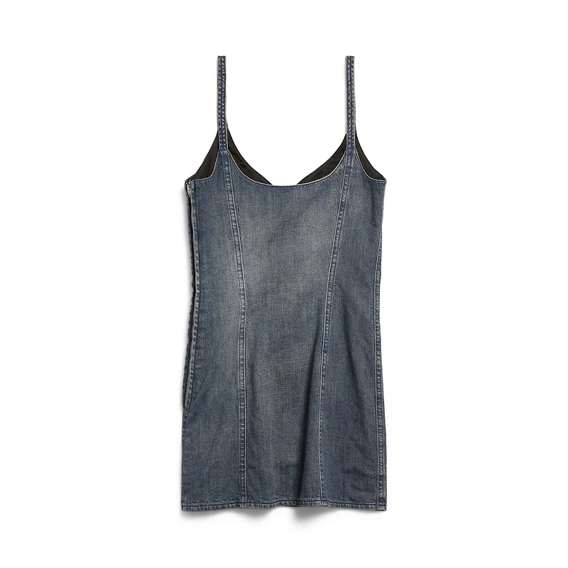 corseted mini dress