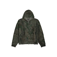 diamond b oversized zip-up hoodie