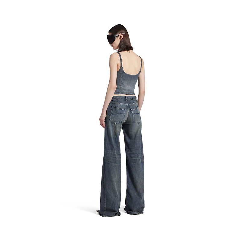 corseted top